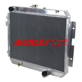 2Row Aluminium Radiator For 1981 1982 1983 1984 1985 1986 1987 1988 1989 1990 1991 1992 Mazda B-SERIES B2200 B2600/ Ford Courier MT manual