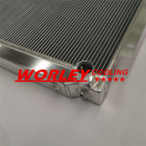 44mm 3 Rows Full Aluminum Radiator For 1972-1986 Jeep CJ CJ5 CJ7 Chevy Small Block SBC Swap V8 1972 1973 1974 1975 1976 1977 1978 1979 1980 1981 1982 1983 1984 1985 1986