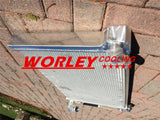 Aluminum radiator for corvette 5.7 V8 small black engine 1969 1970 1971 1972 69 70 71 72