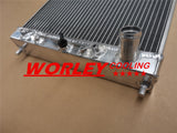 Aluminum Radiator & Fan for Honda Civic EK EG B16 B18 32mm In/Outlet 3 Row AT/MT 1992 1993 1994 1995 1996 1997 1998 1999 2000