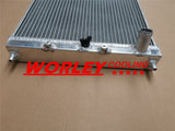 2Row Aluminum Radiator for Honda Civic EK EG D15 D16 1992-2000 MT manual 28mm PIPE 92 93 94 95 96 97 98 99 00