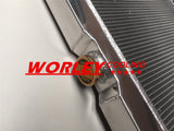 3Row 24" Aluminum Radiator For 1967 1968 Ford LTD V8