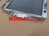 3 rows 44mm aluminum radiator for Ford MUSTANG V8 289 302 WINDSOR 1964 1965 1966 AT automatic / MT manual 3.3L 4.3L 4.7L