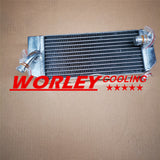 With 45 degree BENT Bracket ALUMINUM RADIATOR FOR YAMAHA WR400F 1998 1999 2000