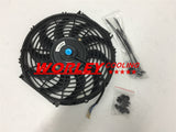 Aluminum Radiator & Fan for Honda Civic EK EG B16 B18 32mm In/Outlet 3 Row AT/MT 1992 1993 1994 1995 1996 1997 1998 1999 2000