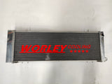 4ROW aluminum radiator for Jeep Cherokee XJ 2.5 4.0 trans cooler Right Hand side 1991-2001 91 92 93 94 95 96 97 98 99 00 01