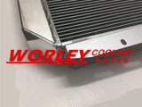For Ford F100 F250 F350 F-Series Truck Bronco V8 AT 1968-1979 Aluminum Radiator
