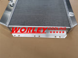 62mm 3Row Aluminum Radiator For 1953 1954 Chevrolet Two-Ten Series V8
