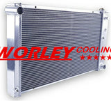 28" WIDE CORE 3Row Aluminum Radiator For 1968-1977 Pontiac LeMans 1968 1969 1970 1971 1972 1973 1974 1975 1976 1977