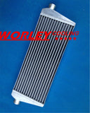 Universal Turbo Front Mount Aluminum Intercooler 235x550x45mm Tube & Fin 2" pipe