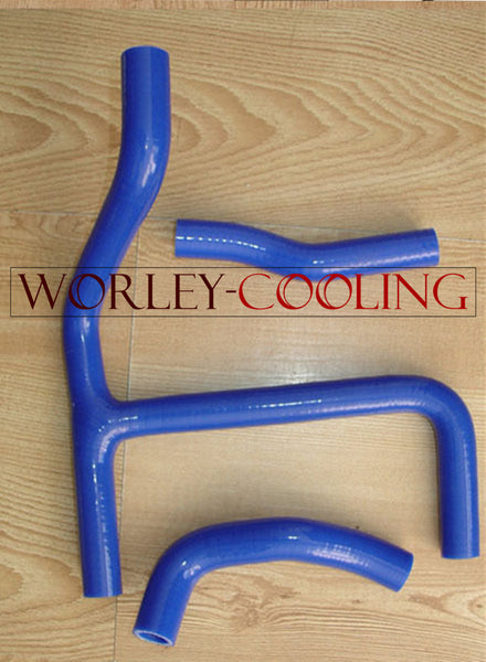 BLUE Silicone Radiator Coolant Y Hose Kit for Suzuki RMZ 250 2010 2011 2012 10 11 12