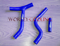 For YAMAHA YZF250 YZ250F 2010 2011 2012 2013 Silicone Y Radiator Hose 10 11 12 13 BLUE
