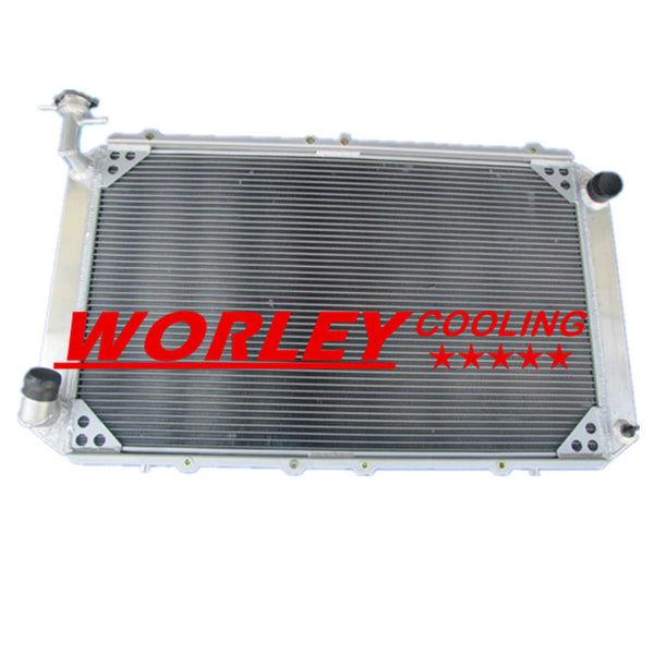 3 ROW Aluminum Radiator FOR Nissan Patrol Y60 GQ 2.8L RD28T/ 4.2L TD42 DIESEL L6 1987-1997 87 88 89 90 91 92 93 94 95 96 97 MT MANUAL