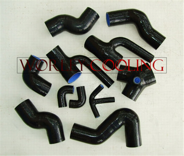 Silicone Piping Hose Kit for AUDI S4 A6 B5 C5 2.7L BI-TURBO 1997-2001 97 98 99 00 01 BLACK