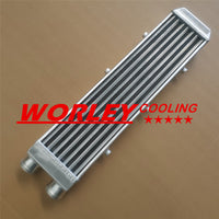 Full Aluminum Turbo Intercooler 2" 550x140x75 mm SAME SIDE Outlets