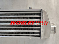 UNIVERSAL FMIC TURBO ALUMINUM INTERCOOLER 18" X 5.5" X 2" CORE inlet:2.25"