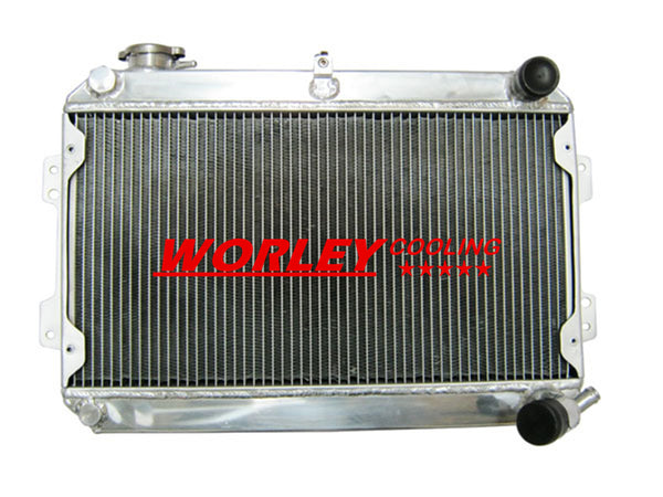 Aluminum radiator for MAZDA RX-7 S1 S2 S3 12A 1146cc/13B RE-EG 1308CC Engine 1979 1980 1981 1982 1983 1984 1985 Manual MT 80 81 82 83 84 85