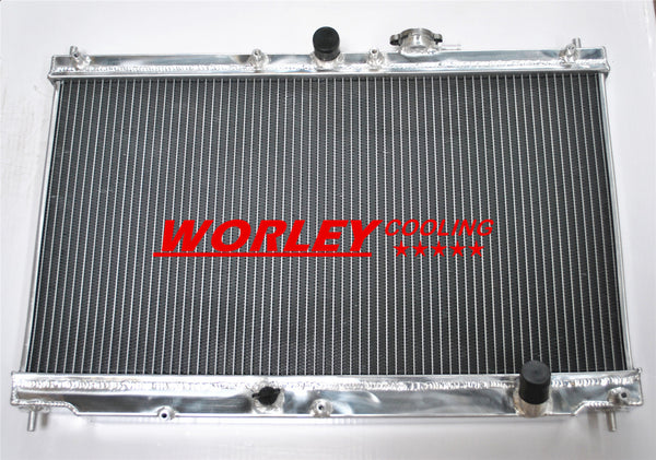 2ROW ALUMINUM RADIATOR FOR HONDA ACCORD 2.2L I4 1990 1991 1992 1993 Manual MT 90 91 92 93