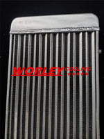 Turbo Full Aluminum Intercooler 600x300x75mm 3" Delta Fin Same Side In/Outs overall length 788mm