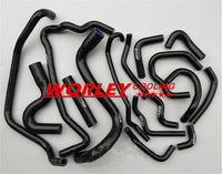 Black silicone radiator coolant hose for NISSAN PULSAR N15 GA16DE 1.6L