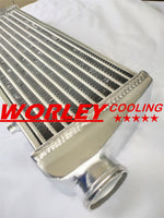 450x170x65mm Aluminum Turbo Intercooler 2.25" inlet/outlet Tube and Fin Design