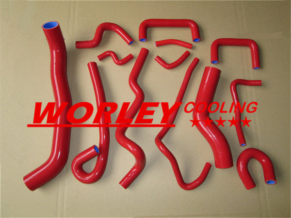 FOR Nissan SKYLINE ECR33/R33 GTS-25T/GTS-4 RB25DET RADIATOR & HEATER HOSE RED