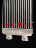 Turbo Full Aluminum Intercooler 600x300x75mm 3" Delta Fin Same Side In/Outs overall length 788mm