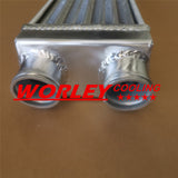 Full Aluminum Turbo Intercooler 2" 550x140x75 mm SAME SIDE Outlets