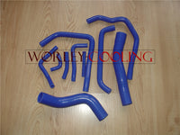 For TOYOTA LANDCRUISER HDJ80 SILICONE RADIATOR & HEATER HOSE BLUE 1990-1997 90 91 92 93 94 95 96 97