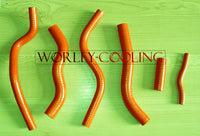 Silicone radiator hose for Honda CR125R CR125 CR 125 E 1990-1997 90 91 92 93 94 95 96 97 ORANGE
