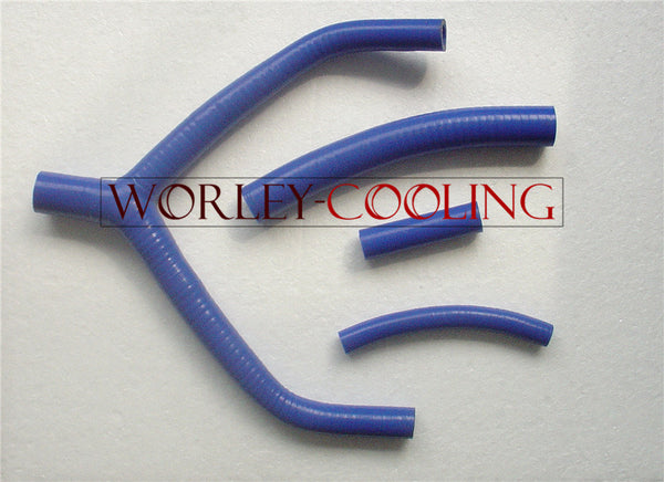 For YAMAHA YZ250 1990 1991 1992 1993 1994 /WR250 1991 1992 1993 silicone radiator hose BLUE