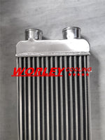 Turbo Full Aluminum Intercooler 600x300x75mm 3" Delta Fin Same Side In/Outs overall length 788mm