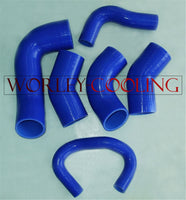 BLUE Silicone Intercooler Hose Kit for Mitsubishi Lancer Evo 7 8 9 CT9A 4G63 2001-2007 01 02 03 04 05 06 07