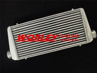 Universal Front Mount Alloy aluminum Intercooler Delta Fin 600x300x70mm 3" In/Outlet 76mm