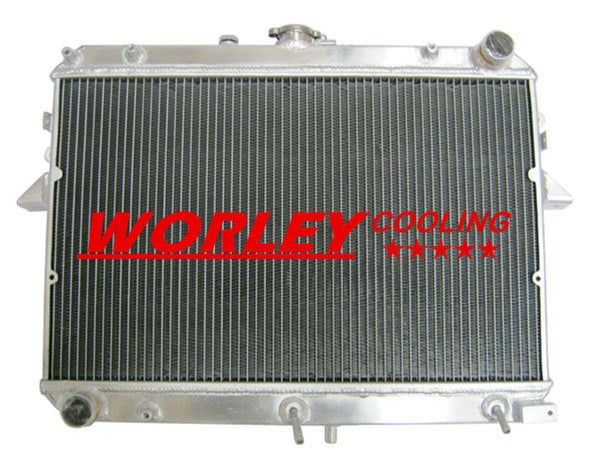 Aluminum radiator for Ford Econovan /Mazda E2000 AT/MT Petrol 84 85 86 87 88 89 90 91 92 93 94 95 96 97 BOTTOM OUTLET LEFTSIDE