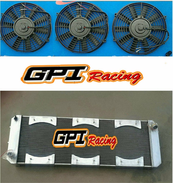 Aluminum Radiator FOR LOTUS Esprit S4/SE/S4s/V8/GT/GT3 1988-2004 + Shroud + Fans MT manual 88 89 90 91 92 93 94 95 96 97 98 99 00 01 02 03 04