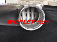 450x170x65mm Aluminum Turbo Intercooler 2.25" inlet/outlet Tube and Fin Design