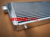 Universal Front Mount Alloy Intercooler Tube&Fin 600x300x80mm 76mm 3" In/Outlet overall 105mm thickness