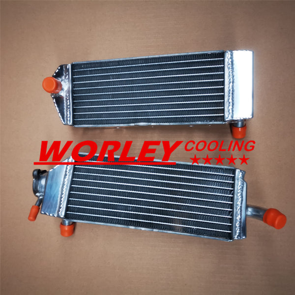 RH&LH aluminum Radiator FOR SUZUKI RM125 1989 1990 ALLOY RM 125 89 90