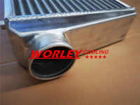 Universal Front Mount Alloy Intercooler Tube&Fin 600x300x80mm 76mm 3" In/Outlet overall 105mm thickness