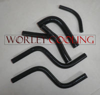silicone radiator hose for Honda CR250 CR 250 85 86 87 1985 1986 1987 BLACK