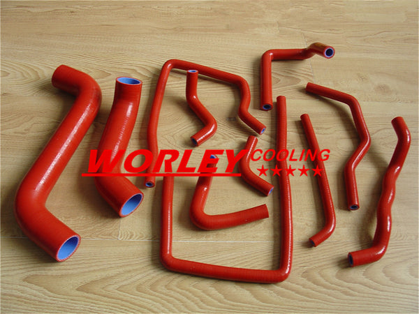 Red Silicone Hose Kit for Subaru Impreza WRX/STi GDA/GDB EJ207 02-07 2002 2003 2004 2005 2006 2007