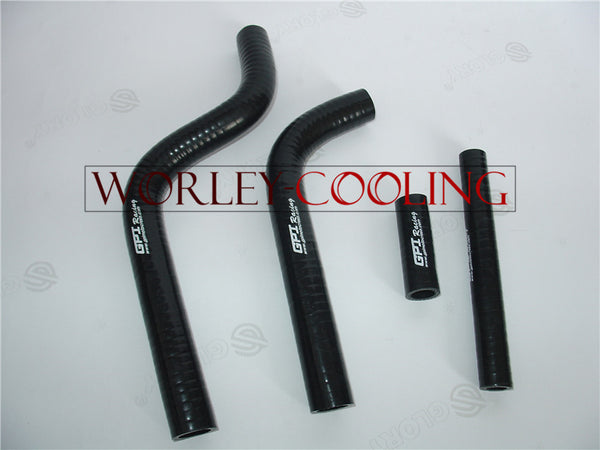 BLACK silicone radiator hose for YAMAHA YZ125 YZ 125 1996-2001 96 97 98 99 00 01