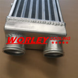 Full Aluminum Turbo Intercooler 2" 550x140x75 mm SAME SIDE Outlets