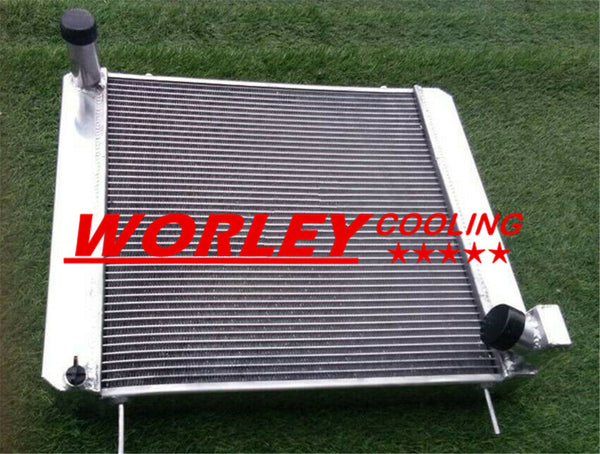 62mm for Jaguar 3.8L (XKE) E-Type Series 1 1961 1962 1963 1964 1965 1966 1967 aluminum radiator