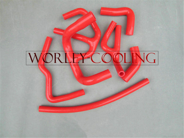 FOR ROVER MINI COOPER 1.3L SILICONE RADIATOR COOLANT HOSE TUBE PIPE 1990-1996 90 91 92 93 94 95 96  RED