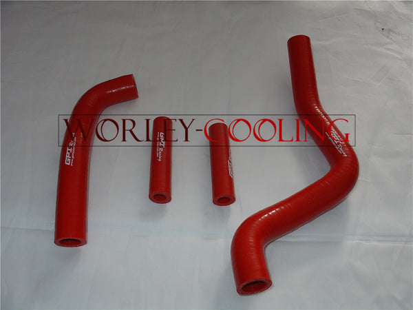 FOR KAWASAKI KX125 KX 125 1994 - 2002 94 95 96 97 98 99 00 01 02 Silicone Radiator Hose Kit RED