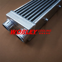 Universal Turbo Aluminum Intercooler 2" 550x140x70 mm Delta Fin SAME SIDE OUTS