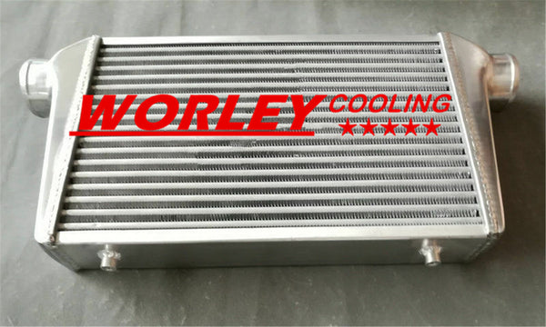 Universal Aluminum turbo Intercooler 430X300X70 Inlet/Outlet 76m 3" Tube & Fin