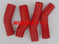 silicone turbo intercooler hose kits for Nissan Fairlady NISSAN 300ZX 1990-1996 FAIRLADY Z32 1990-2000 4pieces RED